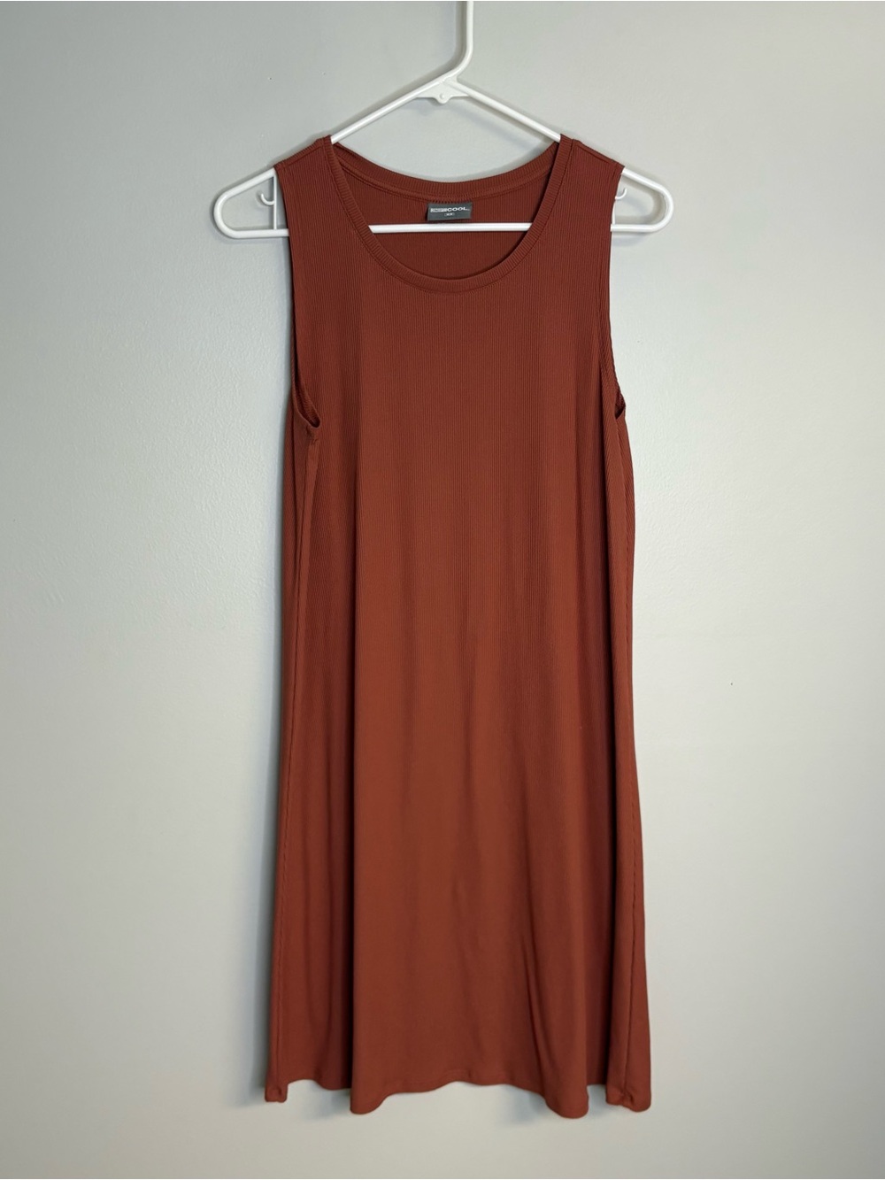 32 Degrees Sleeveless Rust Tank Dress